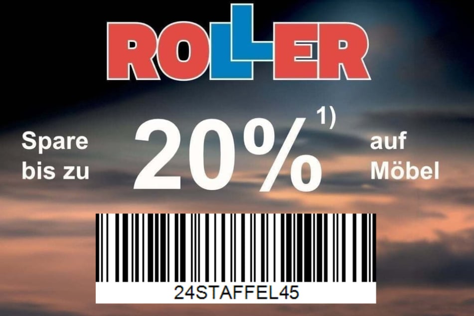 Hier klicken, Barcode herunterladen und 20 Prozent beim Möbelkauf sparen.¹