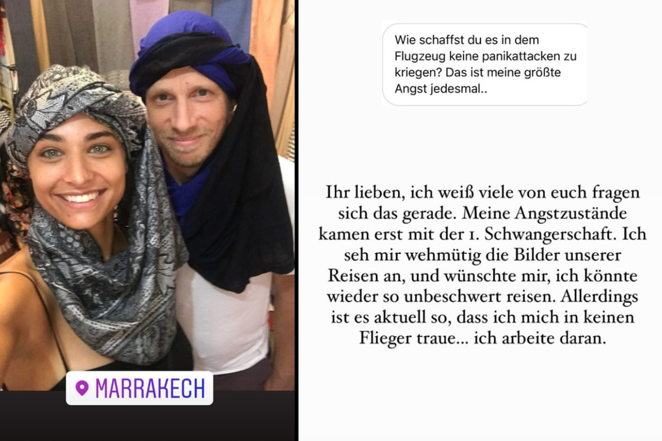 Amira Pocher (28) verrät, dass sie wegen Panikattacken inzwischen nicht mehr mit dem Flugzeug verreisen kann. (Fotomontage)