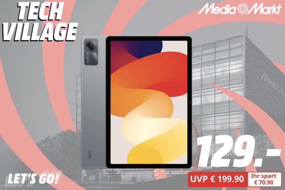 Xiaomi-Tablet Redmi Pad SE für 129 statt 199,90 Euro.