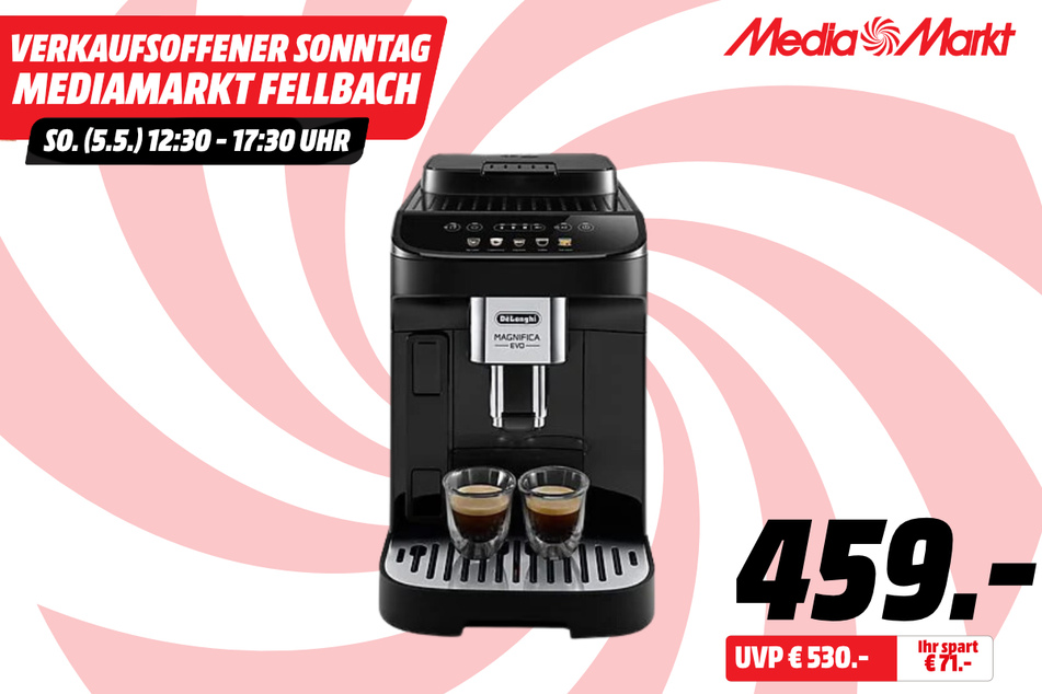 DeLonghi-Kaffeevollautomat für 459 statt 530 Euro.