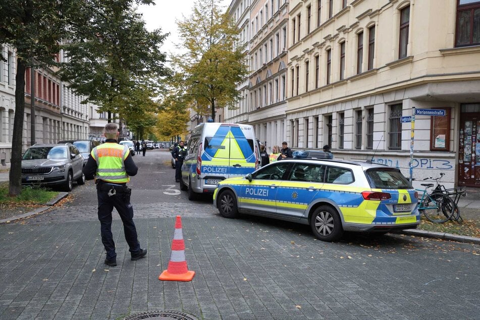 Die Polizei rückte mit einem Großaufgebot an.