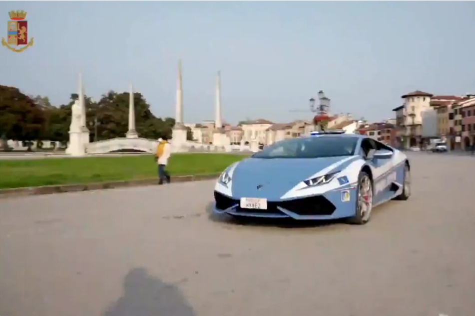 Der Lamborghini Huracan der italienischen Staatspolizei ist für außergewöhnliche Fälle im Einsatz.