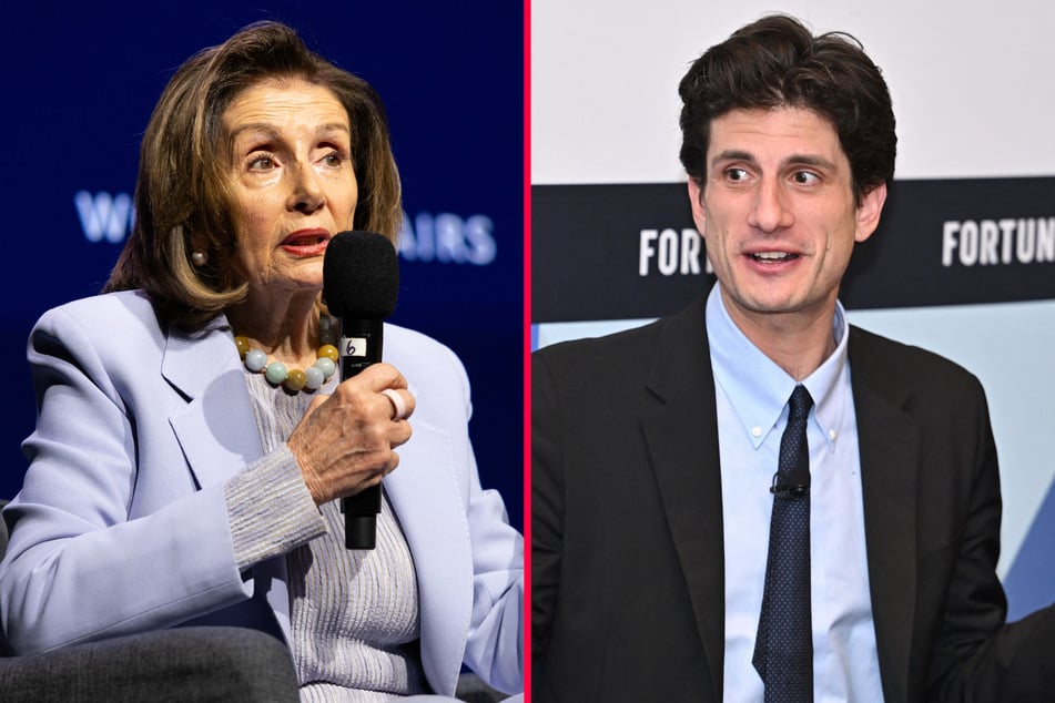 Former House Speaker Nancy Pelosi (l) endorsed Jack Schlossberg's (r) run for New York's 12th Congressional District.