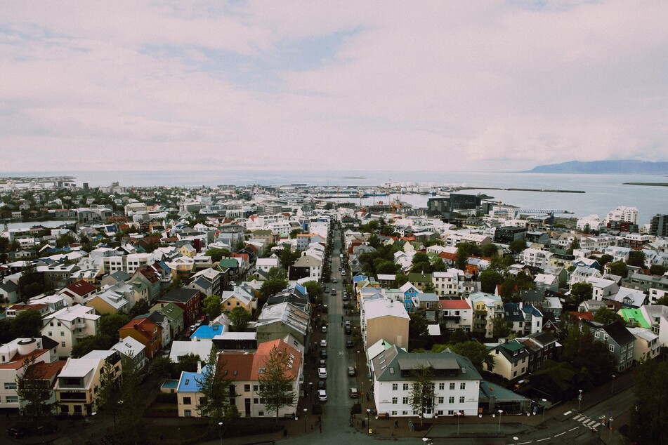 Blick auf Reykjavik.