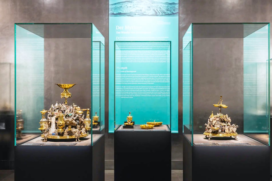 Höhepunkt der Goldschmiedeproduktion waren aufwändige Tafelaufsätze.