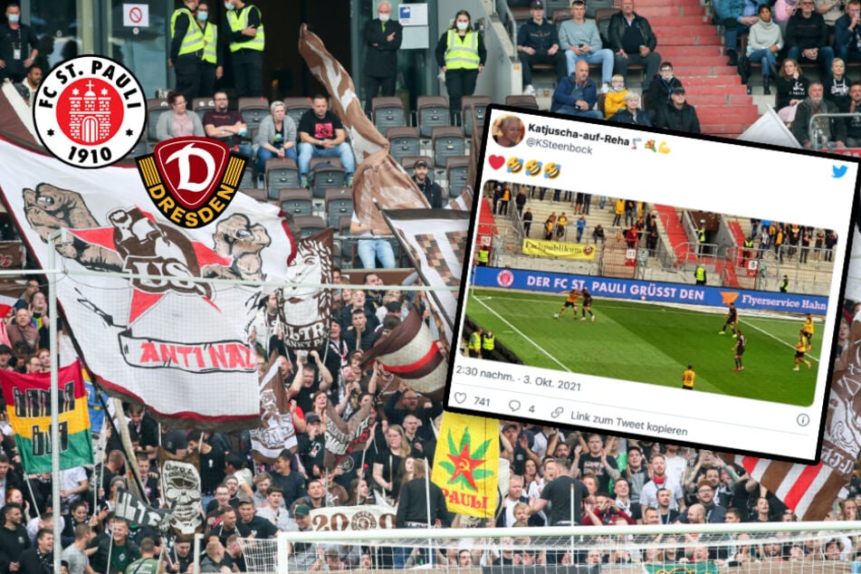 FC St. Pauli schickt im Dynamo-Spiel Grüße an AfD-Flyer-Vernichter