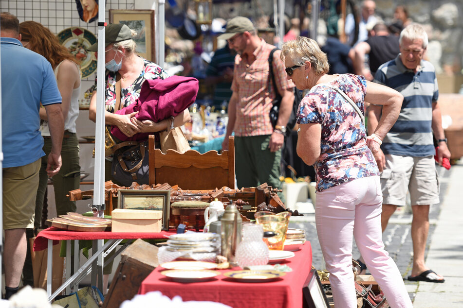 In Zwickau findet ein Trödelmarkt statt.