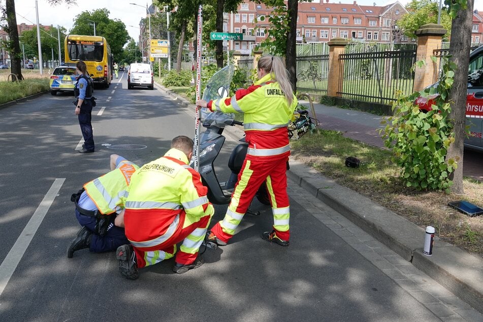 Auch die Unfallforschung war vor Ort.
