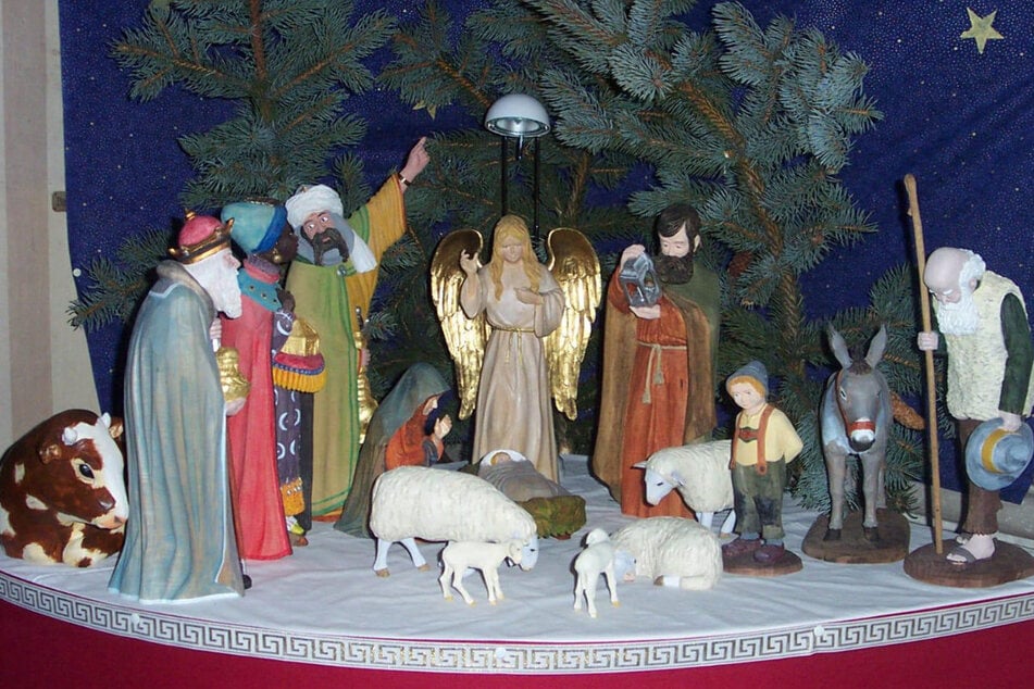 Wer weiß, wo diese Krippenfiguren sind? Sie wurden aus einer Kirche in Grünhain gestohlen.