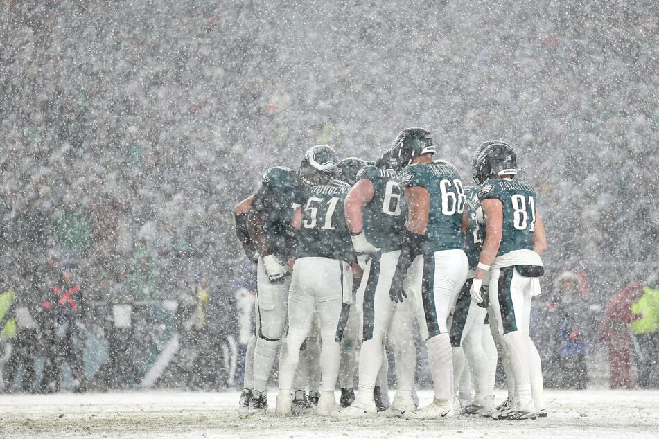 Die Philadelphia Eagles gewannen im Schnee - und machten anschließend mit Schnee Gewinn.