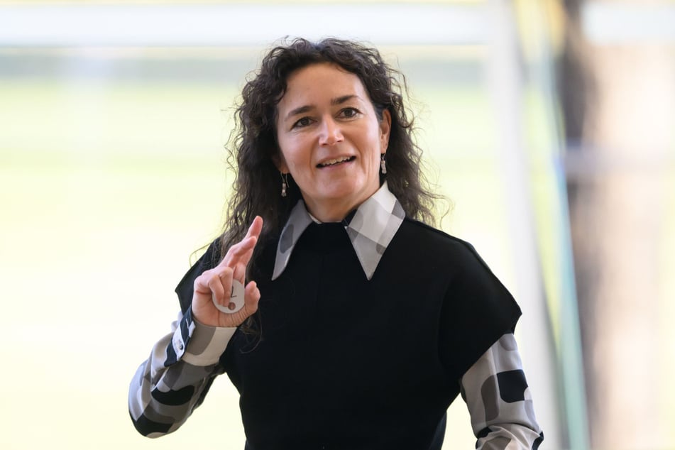 Sachsens Justizministerin Constanze Geiert (49, CDU) bei ihrer Fachregierungserklärung im Landtag.