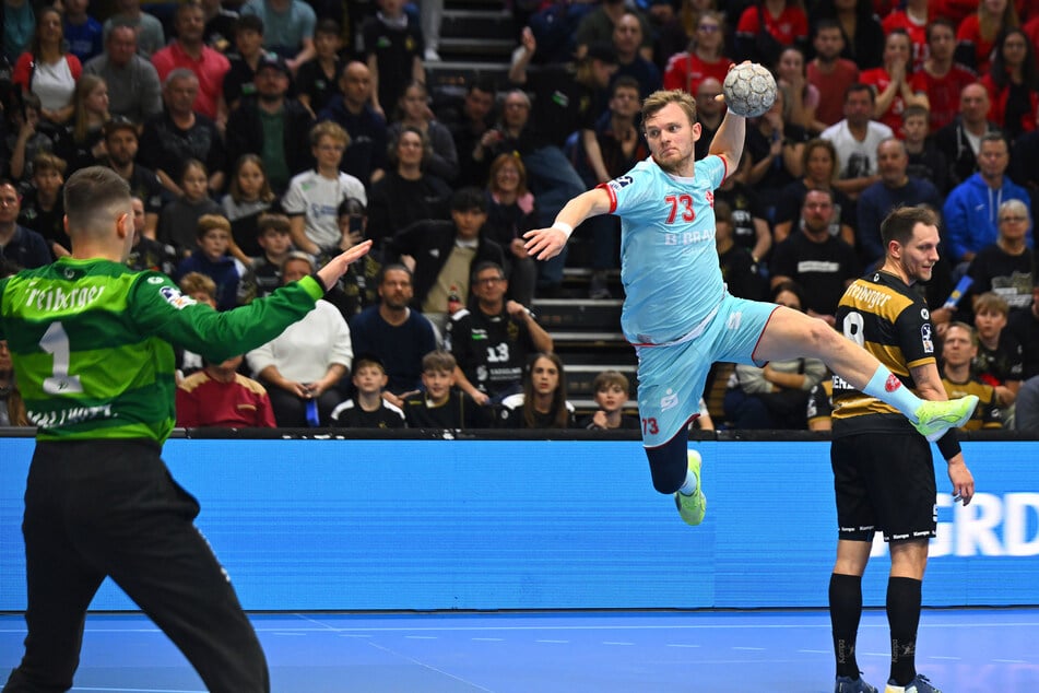 Nationalspieler Timo Kastening (r.) hatte seine Mannen vor dem HC Elbflorenz gewarnt. So richtig zugehört hatten sie wohl nicht.