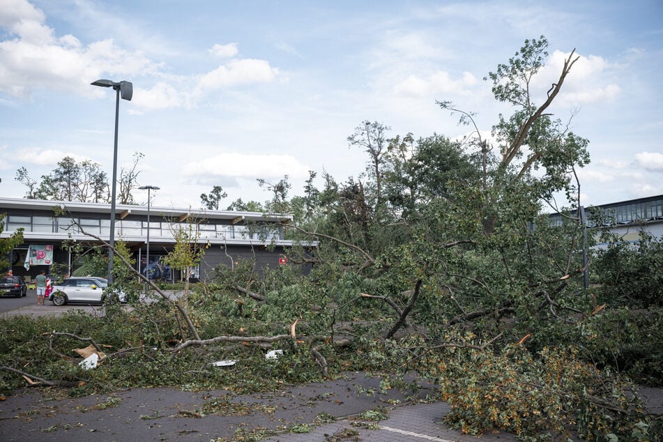 Der Tornado hatte in Ohrdruf einen deutlich sichtbaren Schaden hinterlassen.