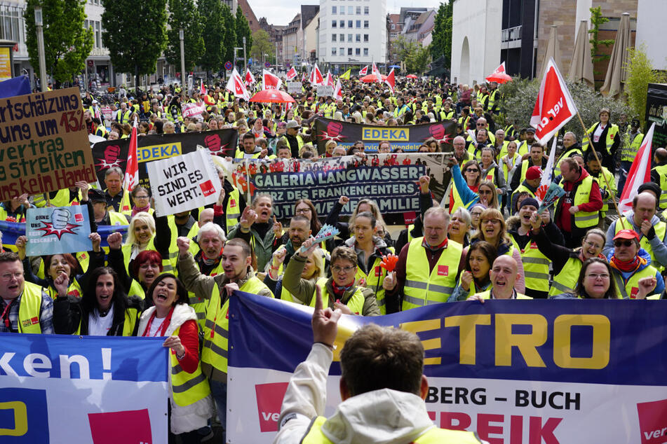 Noch mehr Streiks in Bayern: Einzelhandel und Nahverkehr protestieren