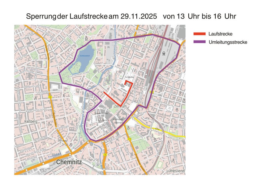 Am Samstag ist die Laufstrecke der Bergparade von circa 13 Uhr bis 16 Uhr voll gesperrt.