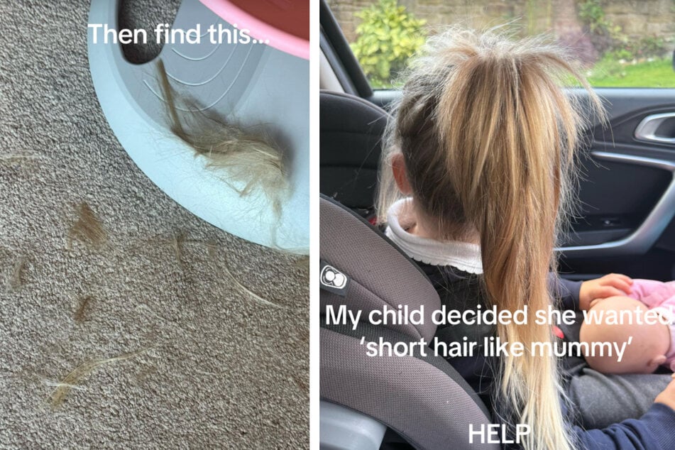 Die vierjährige Aurora hatte beschlossen, dass sie ebenfalls kurze Haare haben wollte - wie ihre Mutter.