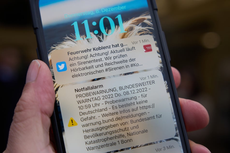 "Cell Broadcast"-Warnsystem erstmals in Deutschland eingesetzt