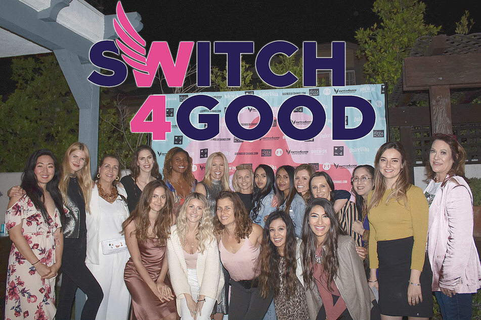 Bausch and other members of Switch4Good gathered at the Legends of Change book release in early 2020.