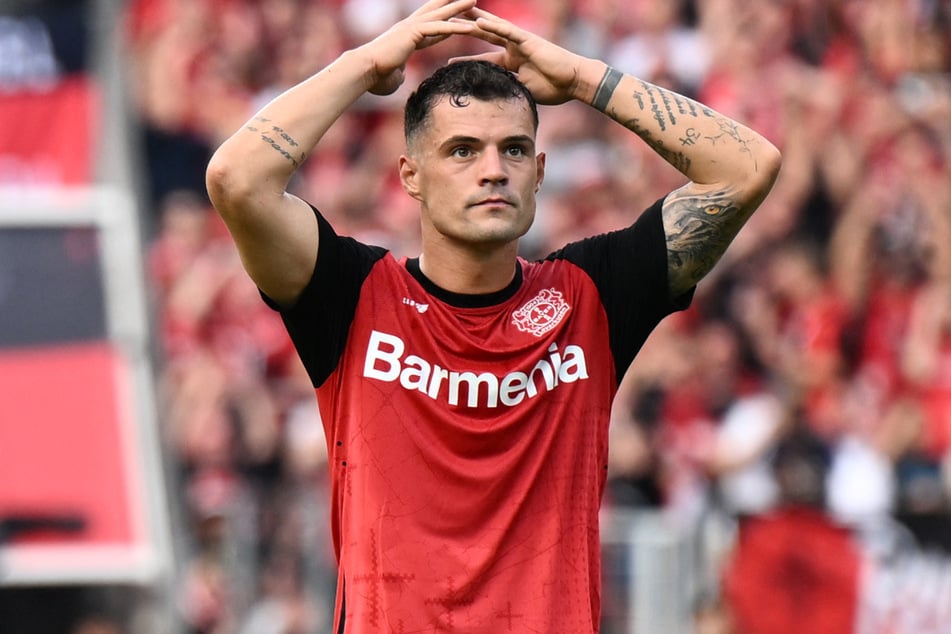 Granit Xhaka (31) war nach dem 4:3-Sieg seiner Leverkusener gegen den VfL Wolfsburg am Sonntag bedient.