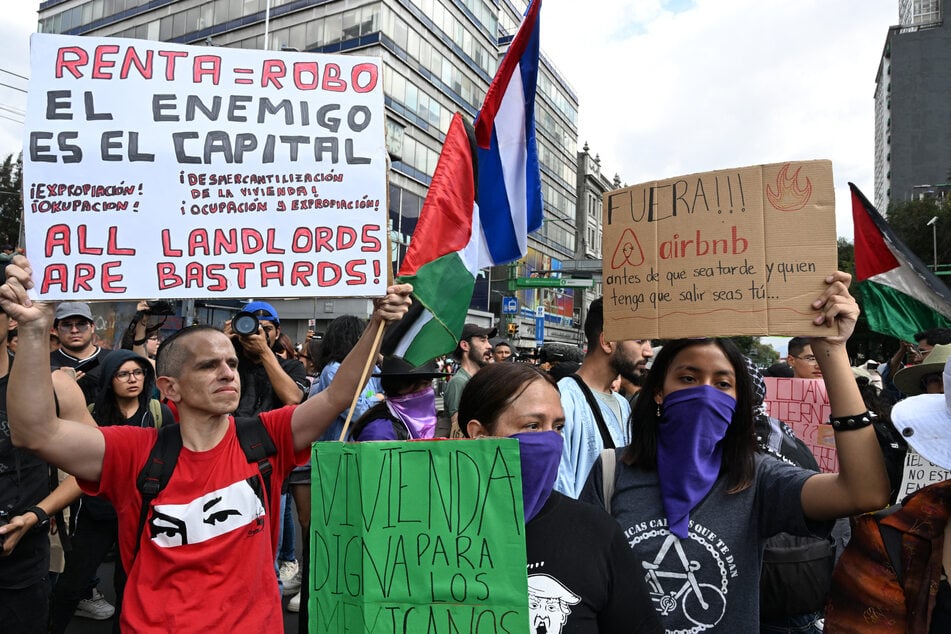 Residents of Mexico City are railing against gentrification and rising house prices, which they blame in part on US citizens moving to Mexico.