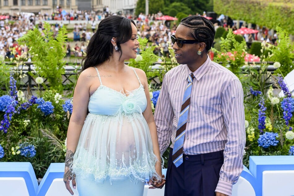 A$AP Rocky (r.) seemingly suggests that he and Rihanna have already tied the knot during his interview with Elle.