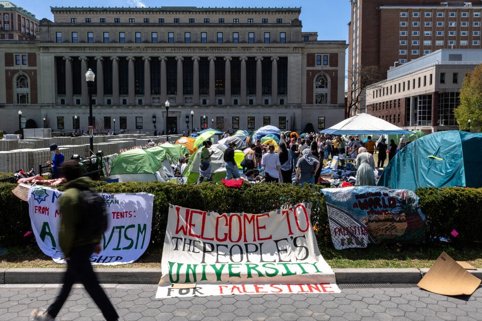 Columbia students are protesting in support of Palestinians in Gaza, where the death toll has topped 34,000 so far.