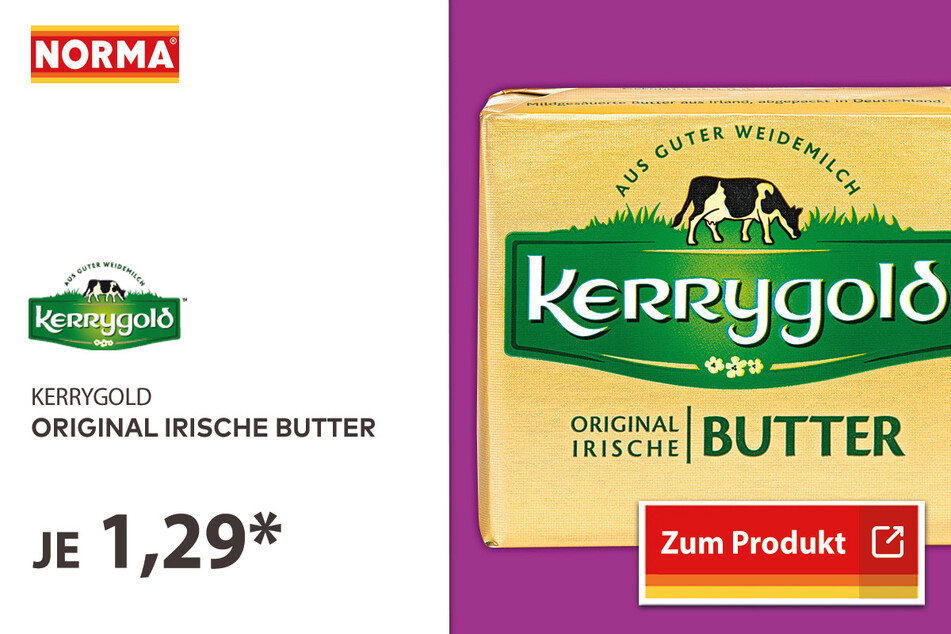 Kerrygold Butter für 1,29 Euro.