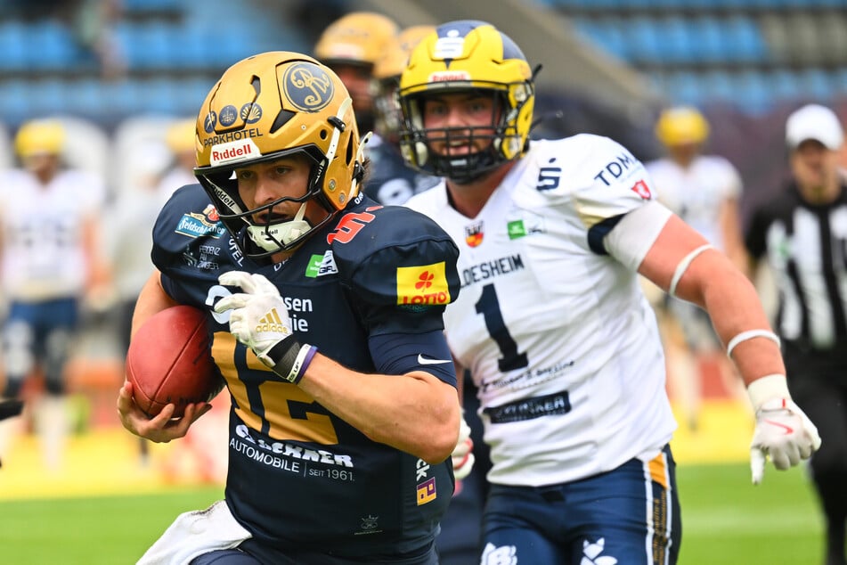 Quarterback Justin Miller (l.) erlief einen Touchdown selbst.