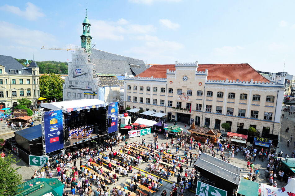 Beim Zwickauer Stadtfest werden dieses Jahr 150.000 Besucher erwartet.