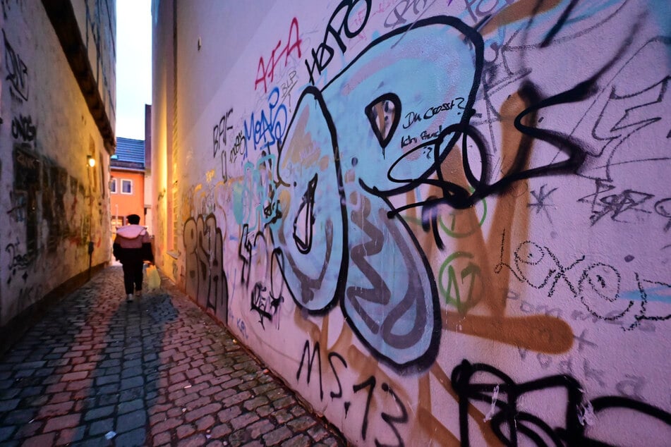 Zeugen gesucht: über 50 politische Graffiti in Dessau-Roßlau