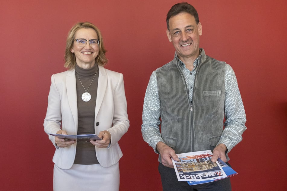 Die EWG-Vorstände Antje Neelmeijer und Michael Reichel.