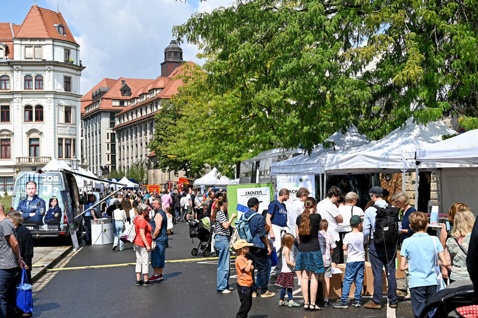 Später am Tag kehrte die Sonne nach Dresden zurück.