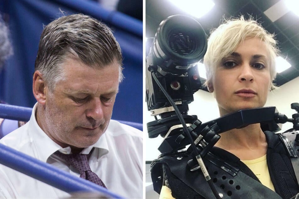 Alec Baldwin (l.) fatally shot cinematographer Halyna Hutchins in an on-set accident in October.