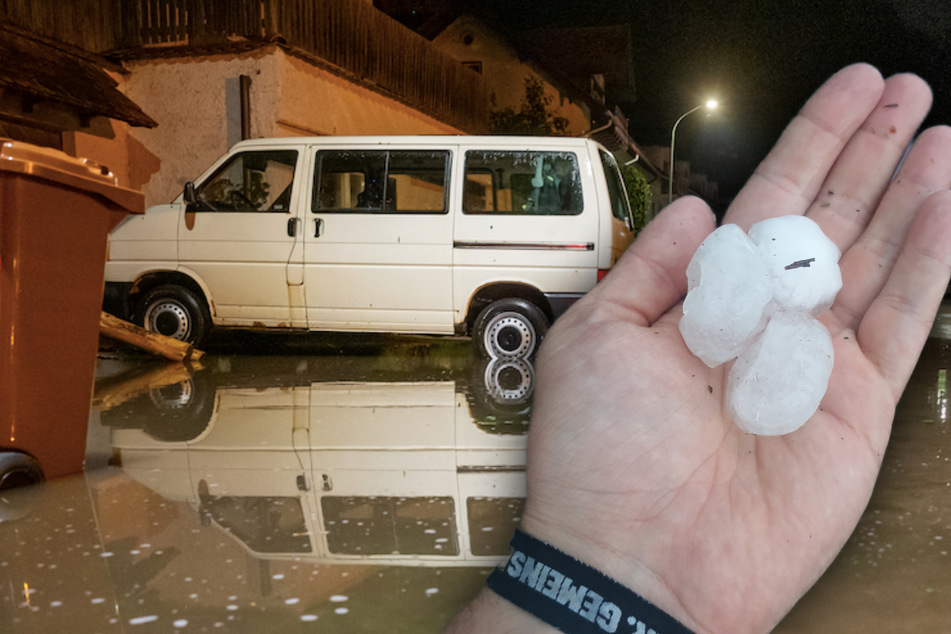 Riesige Hagelkörner: Unwetter verursachen schwere Schäden in Oberbayern