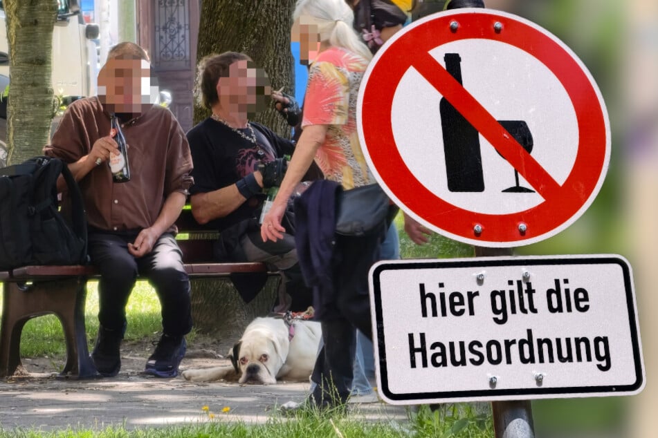 Chemnitz: Alkoholverbot ab heute an der Sachsen-Allee, doch Trinkerszene bechert und pöbelt einfach weiter!
