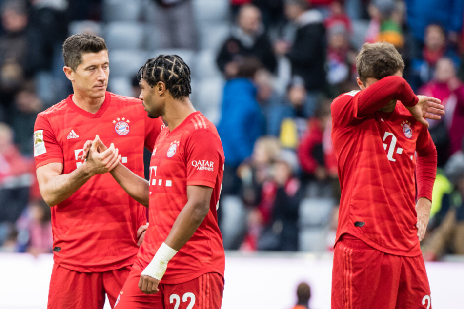 Robert Lewandowski (l-r), Serge Gnabry und Thomas Müller sind absolute Tor-Garanten beim FC Bayern.