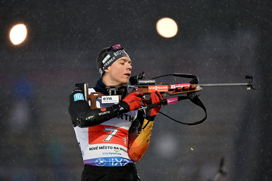 Justus Strelow (27) hat mit Abstand die beste deutsche Trefferquote im Biathlon-Weltcup.