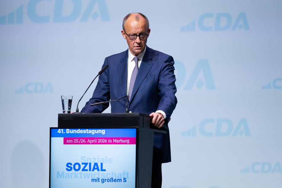 Friedrich Merz (70, CDU), spricht auf der 41. Bundestagung der Christlich-Demokratischen Arbeitnehmerschaft (CDA).