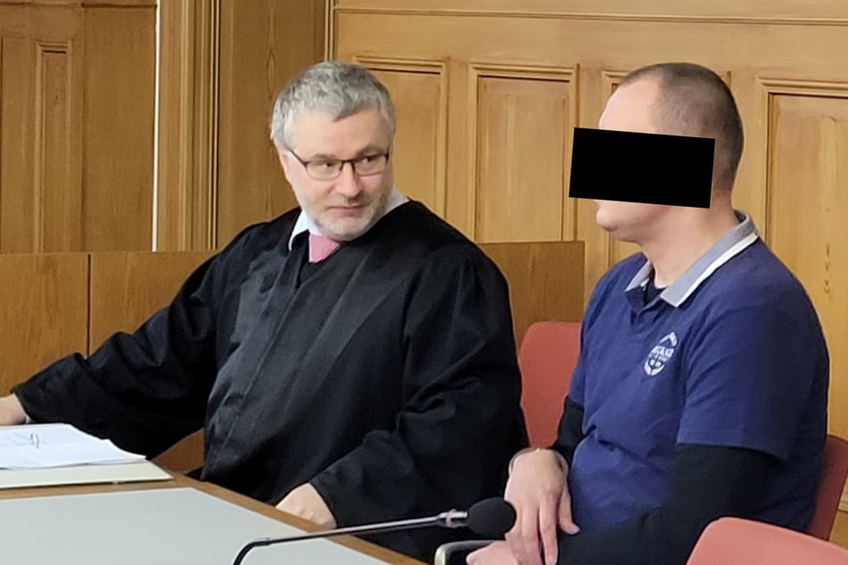 Edmund R. (43, r.) wurde am Landgericht Görlitz verurteilt.