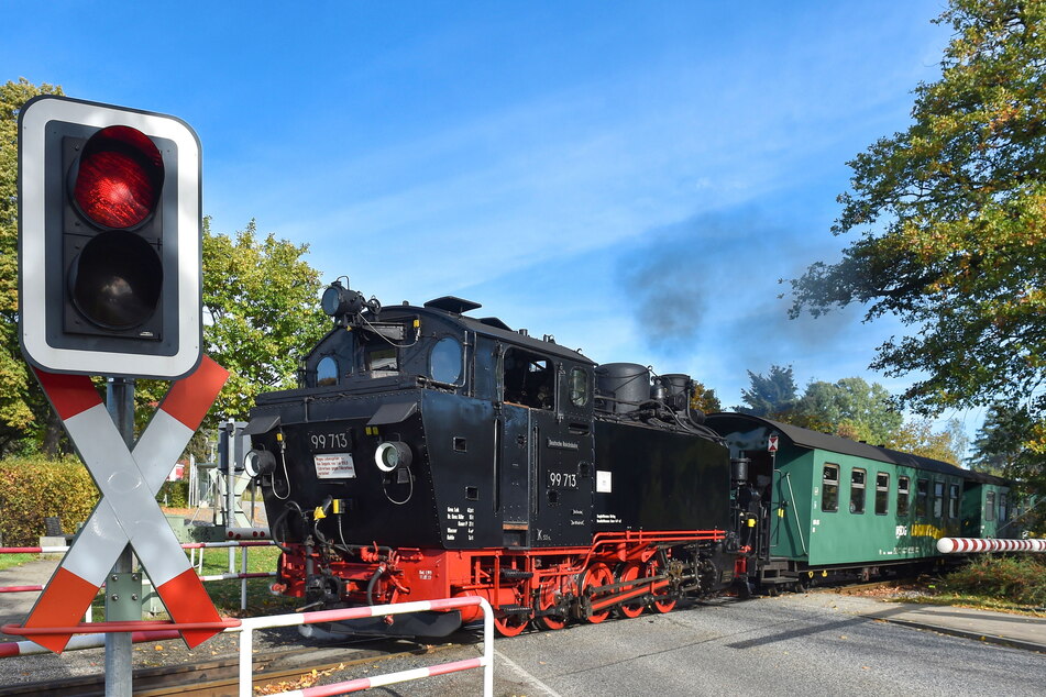 Auch die Lößnitzgrundbahn (Radebeul - Moritzburg - Radeburg) verzeichnete einen Fahrgast-Boom.