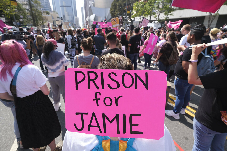 #FreeBritney supporters rallied outside the Stanley Mosk Courthouse in Los Angeles in September.