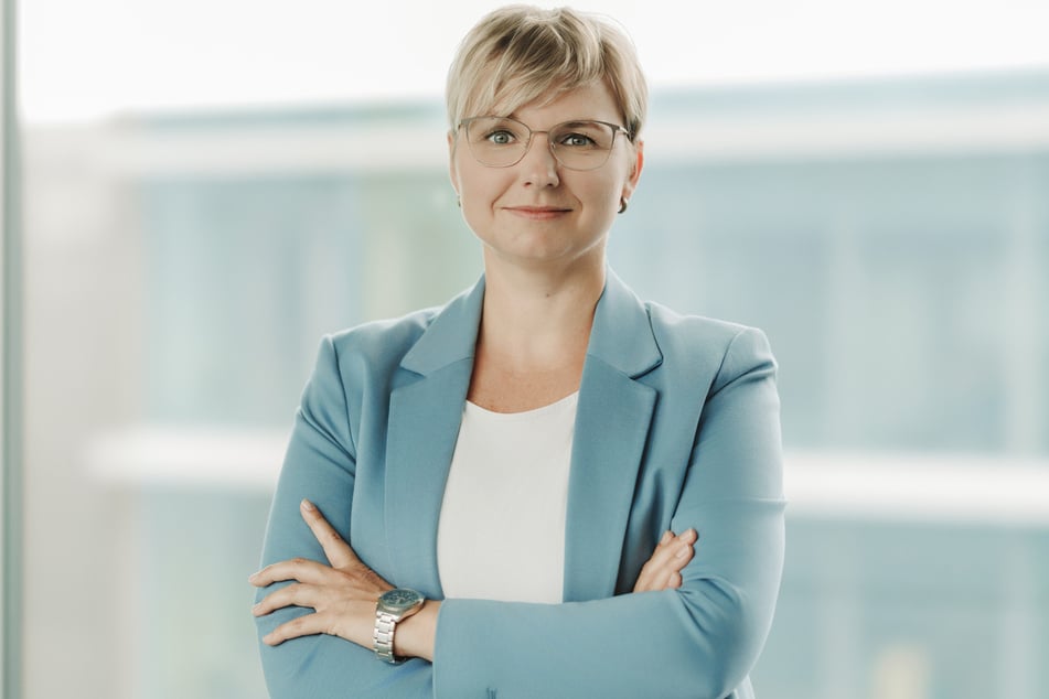 Claudia Beutmann (39) ist Chefin der Krankenkasse Barmer in Sachsen.