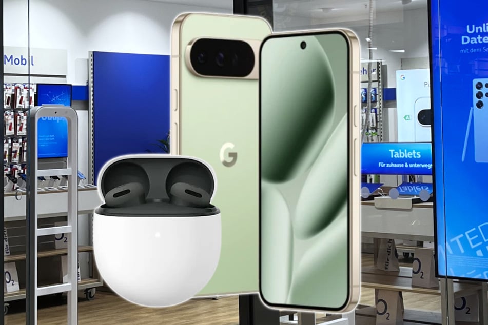 Das Google Pixel 10 Pro XL mit Pixel Buds 2a bei o2 im Power-Bundle.