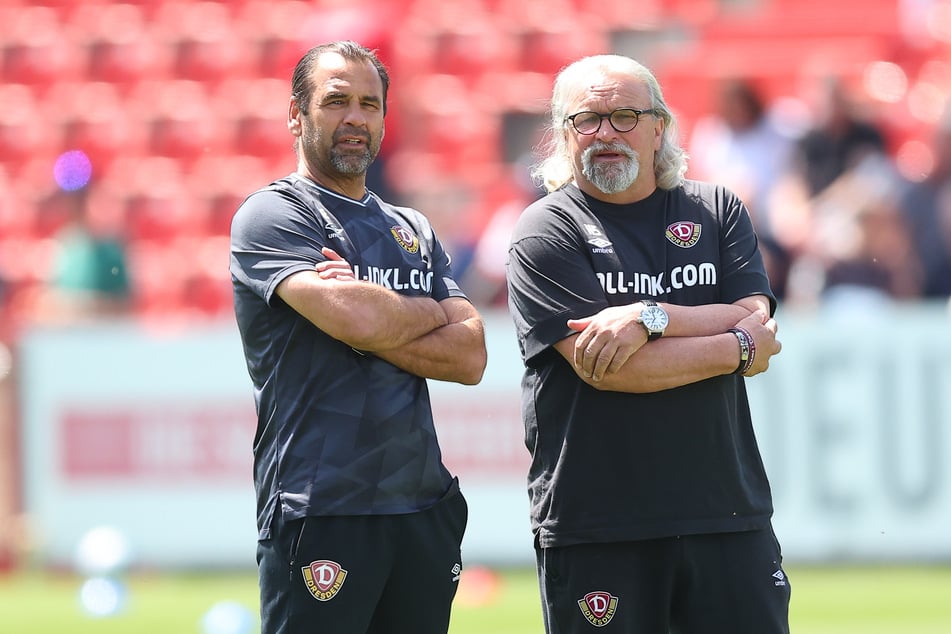 Zwei Dynamo-Legenden: Ulf Kirsten (l.) wird heute 60, Heiko Scholz zieht am 7. Januar nach.