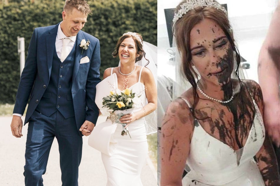 Die Hochzeit von Gemma Monk (35) und ihrem Partner wurde von einem Angriff überschattet.