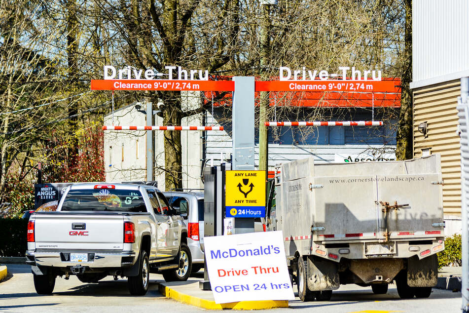 In Amerika wurde nur durch die Drive-In-Fenster verkauft.