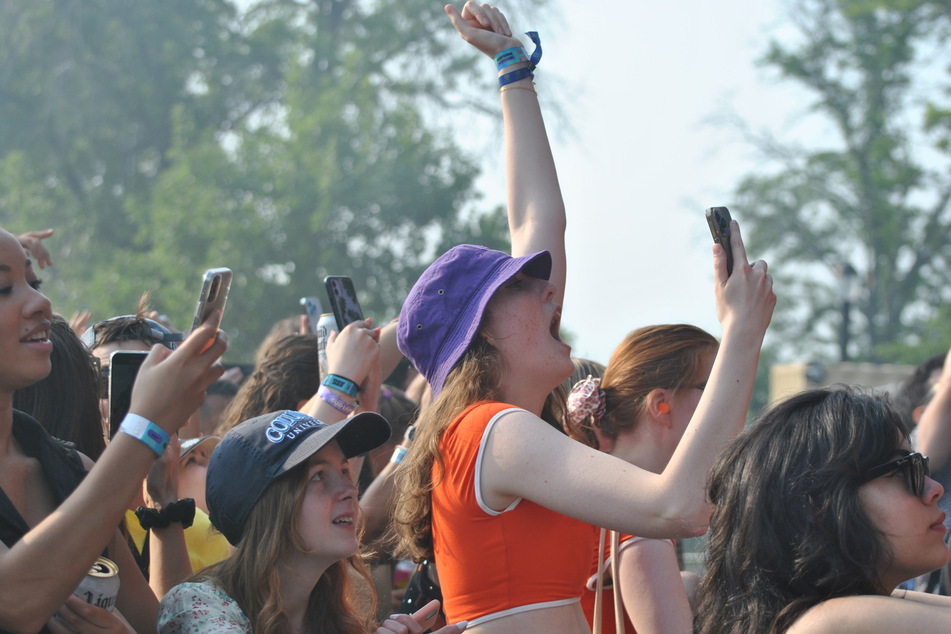 The crowd during SOFI TUKKER'S Day 3 set at Governors Ball Music Festival in Queens, New York on Sunday, June 11, 2023.