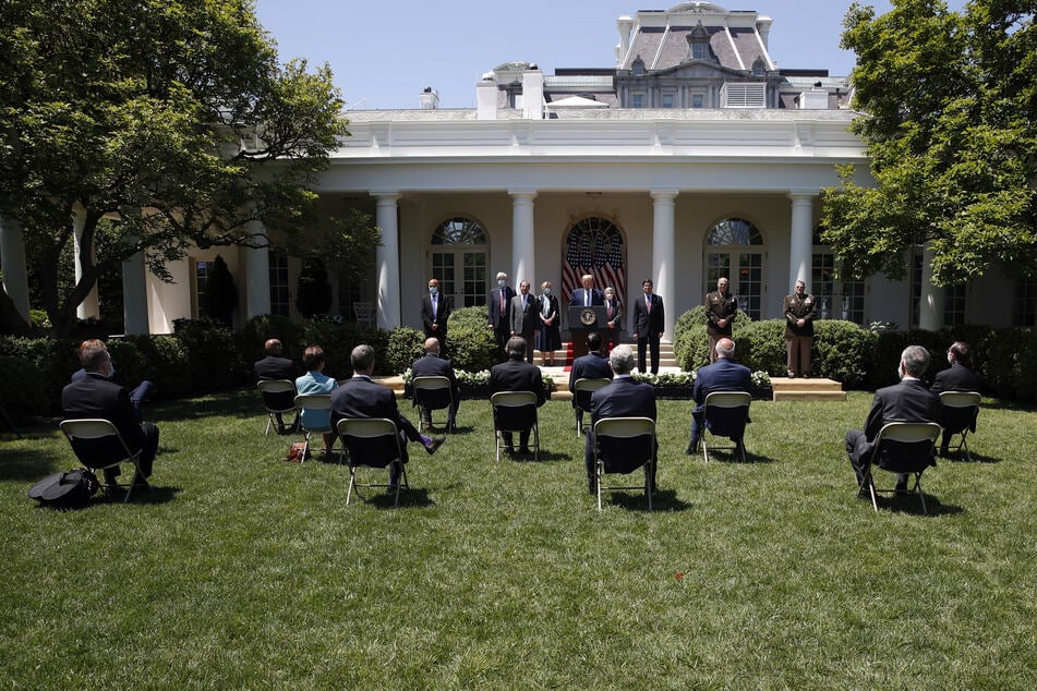 Im Rosengarten hält Präsident Trump seine Pressekonferenzen. Doch dieser soll, so möchte es Melania, bald komplett anders aussehen.