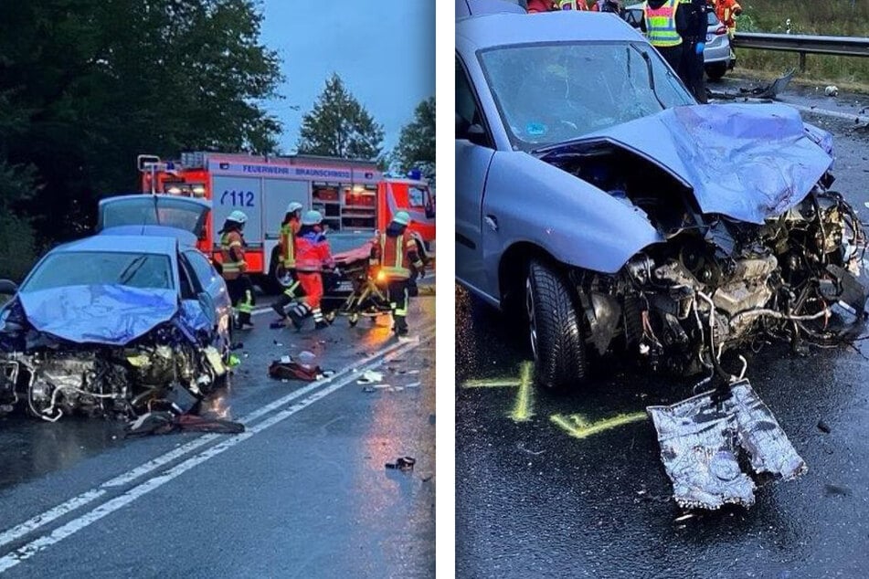 Drei Autofahrer eingeklemmt: 19-Jährige schwebt in Lebensgefahr!