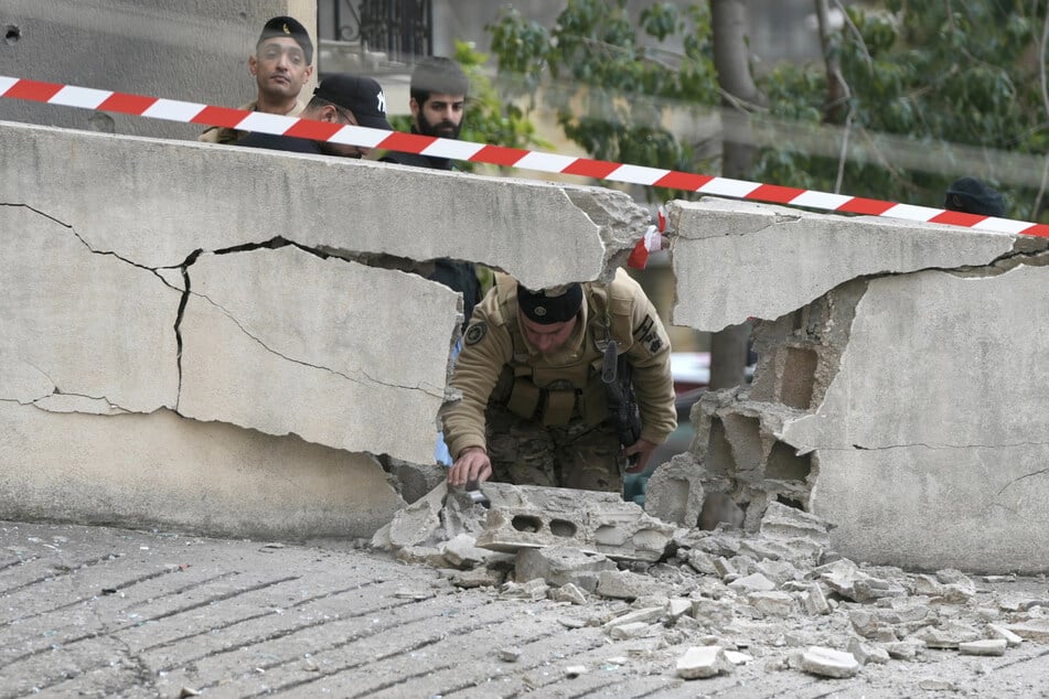 Auch im Norden der libanesischen Hauptstadt Beirut waren Schäden zu verzeichnen.